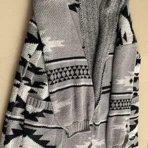 Pol Aztec Design Cardigan Size Large